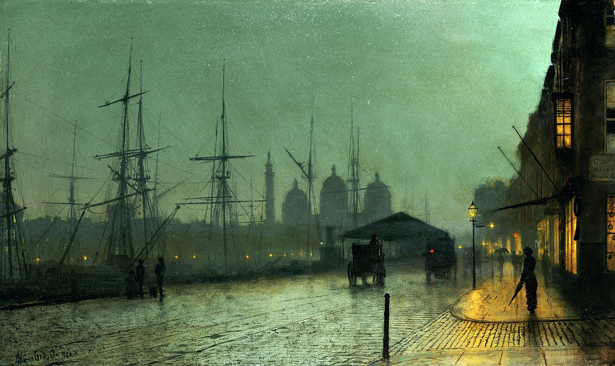 Humber Dockside, Hull, 1882 od John Atkinson Grimshaw