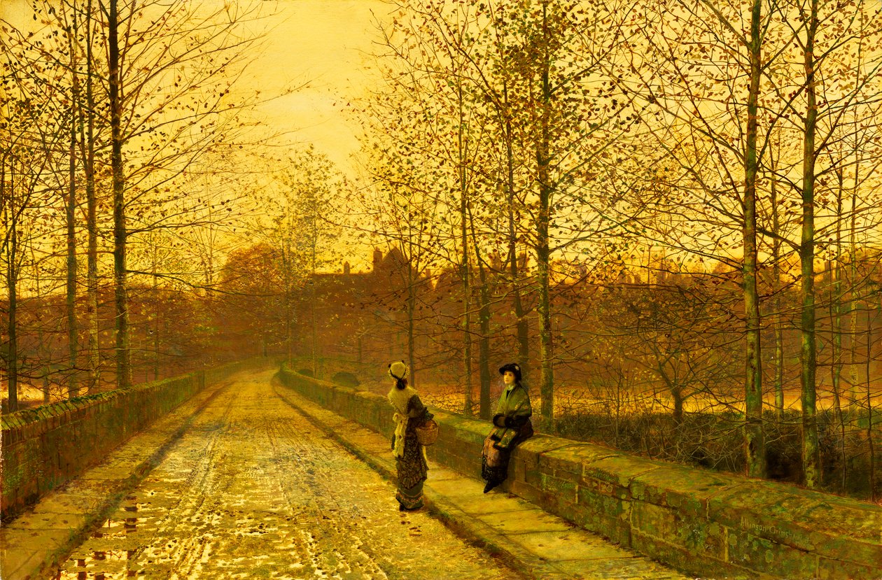 Ve Zlatém lesku, 1883 od John Atkinson Grimshaw