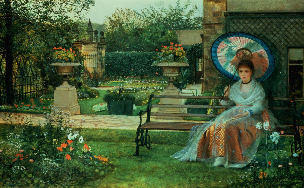 V Plesaunce, Knostrop Hall, Leeds, 1875 od John Atkinson Grimshaw