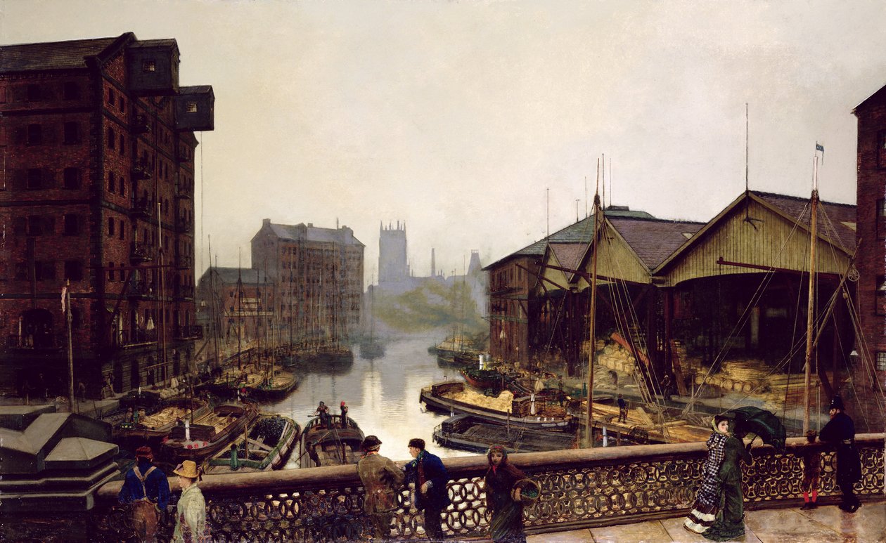 Leedský most od John Atkinson Grimshaw