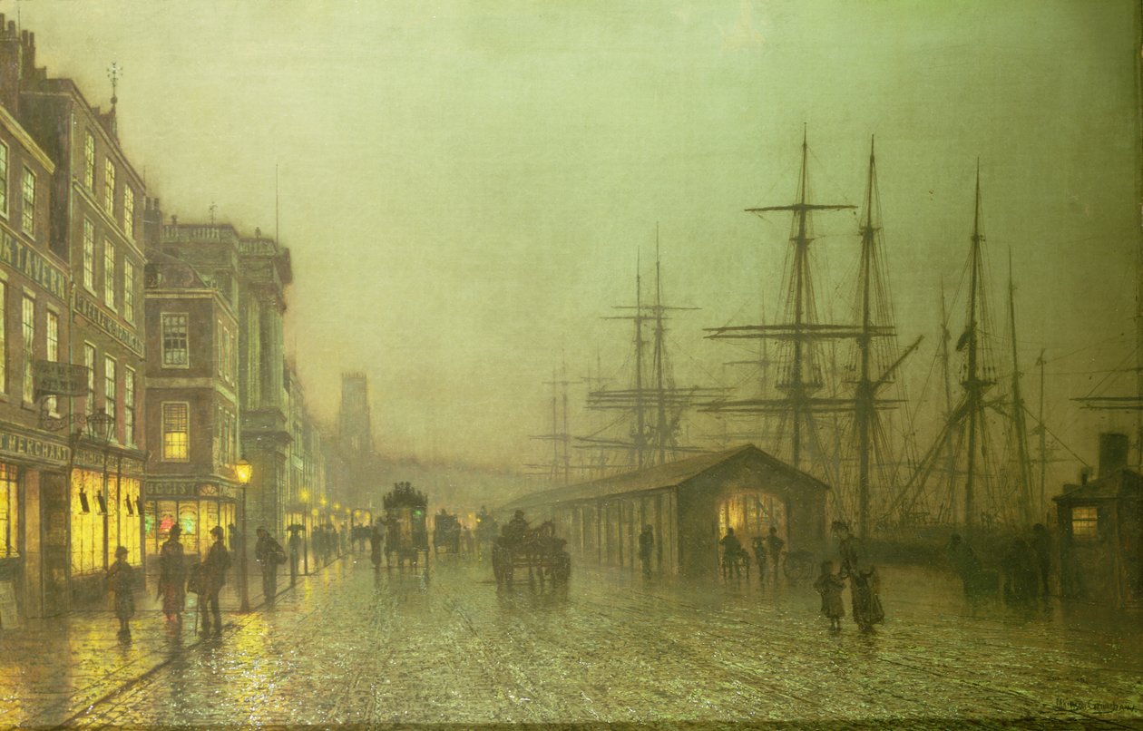 Liverpoolské doky od John Atkinson Grimshaw