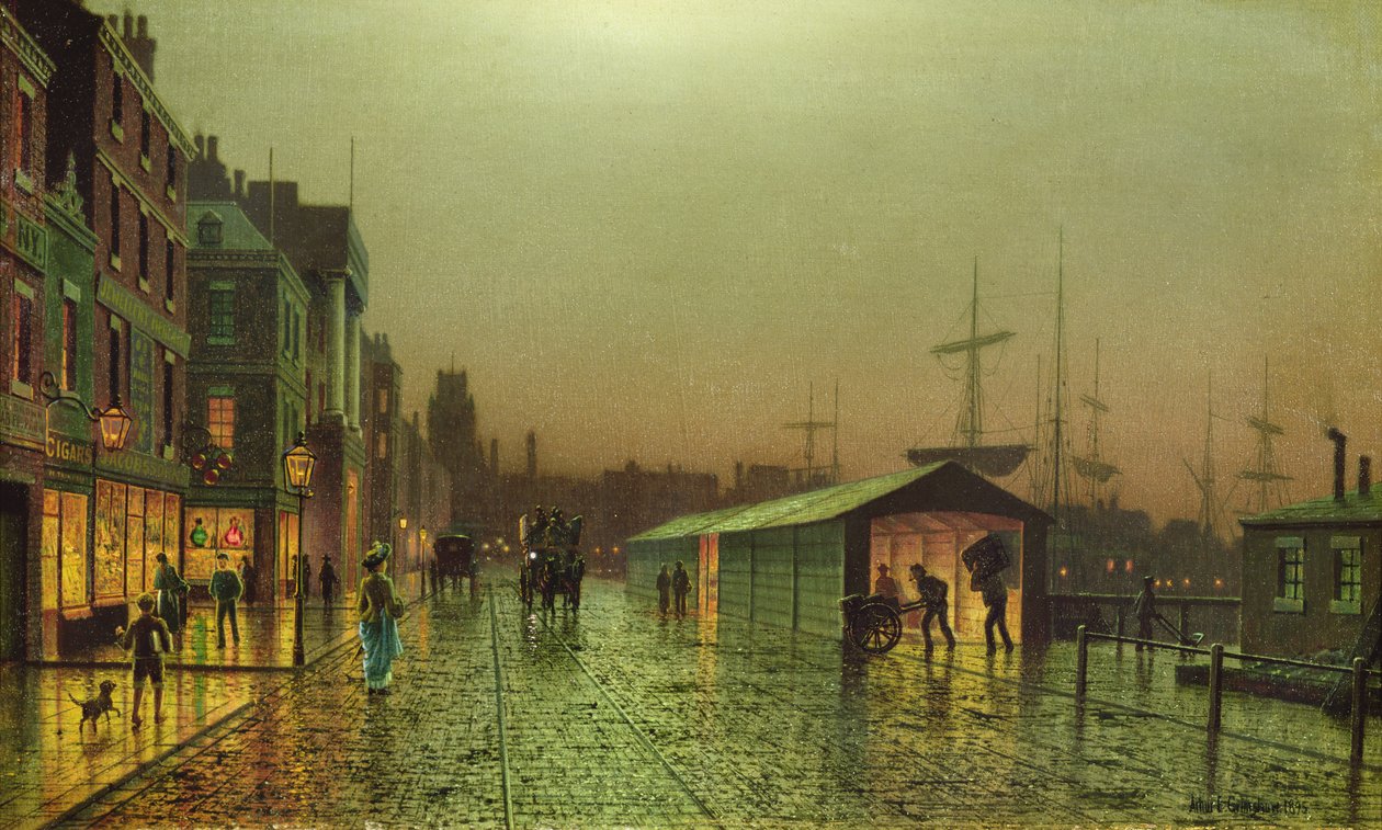 Liverpoolské doky od John Atkinson Grimshaw