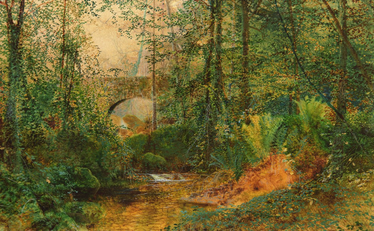 Říční krajina od John Atkinson Grimshaw