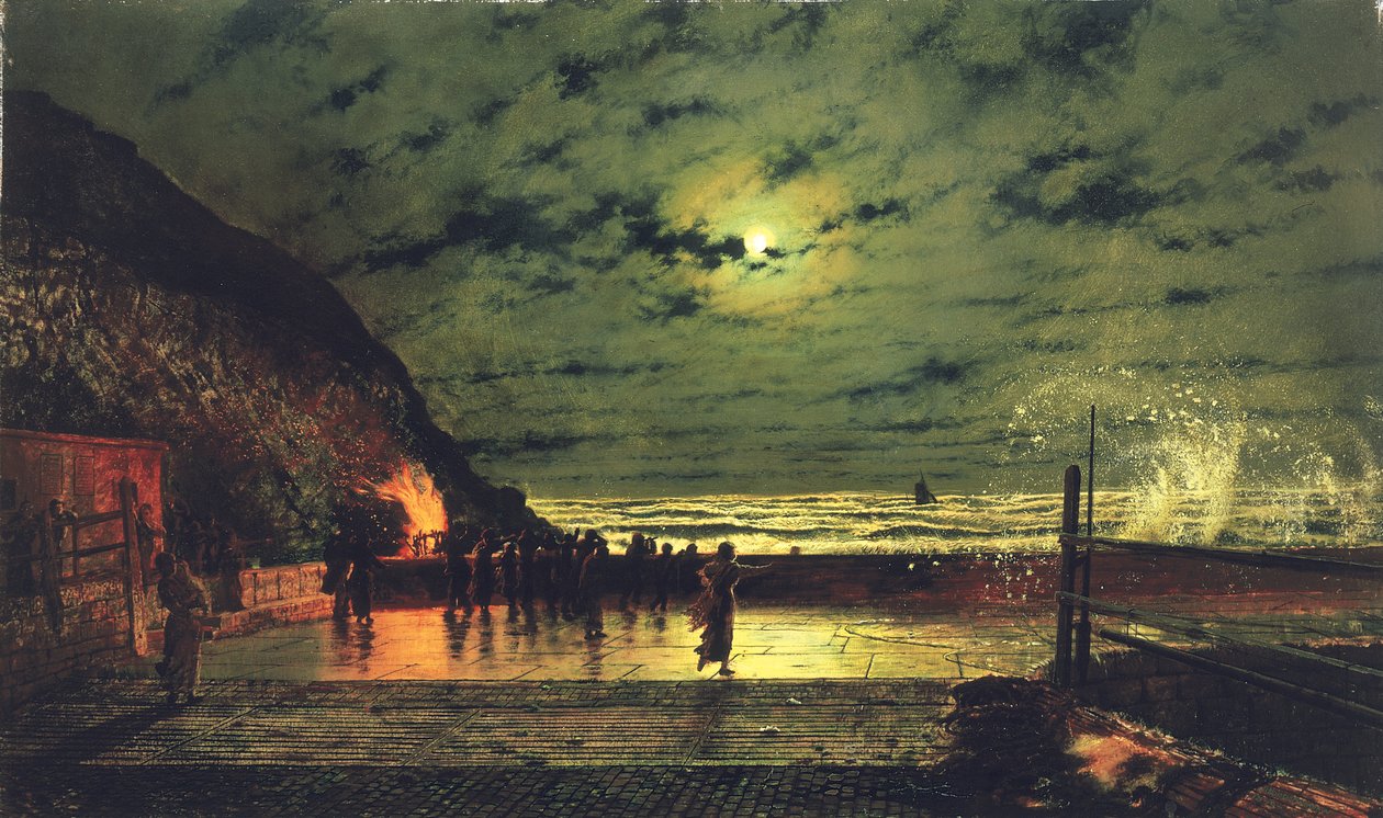 Harbour Flare, 1879 od John Atkinson Grimshaw