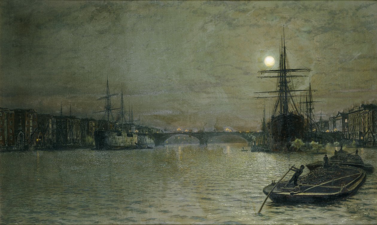 The Pool and London Bridge at Night, 1884 od John Atkinson Grimshaw