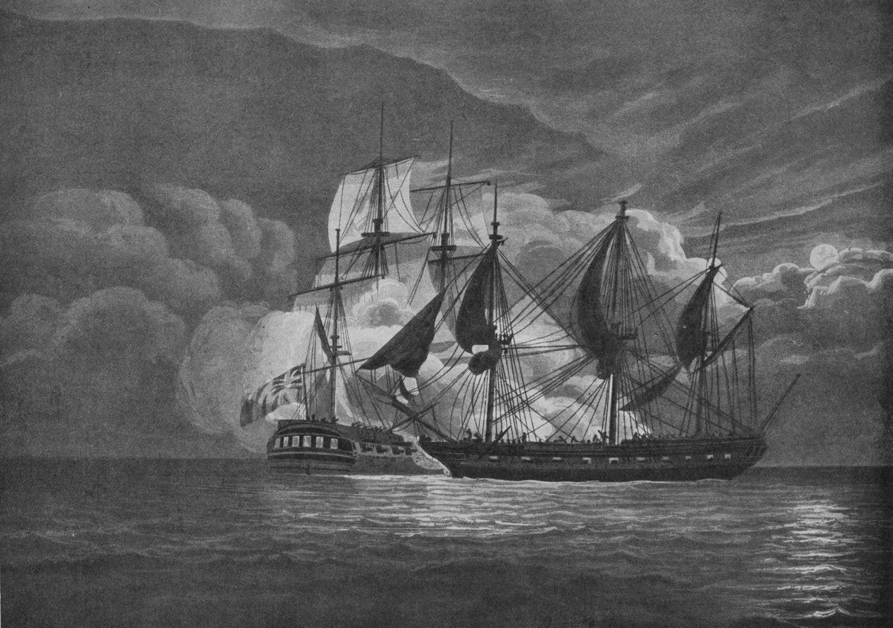 A Fine Chase and Capture, c1800 od John Augustus Atkinson