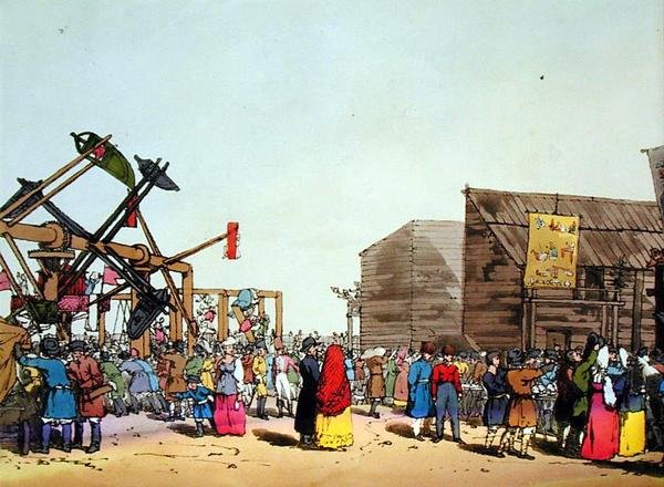 Katcheli, leptané umělcem, vydáno 1804 (barevné lito) od John Augustus Atkinson