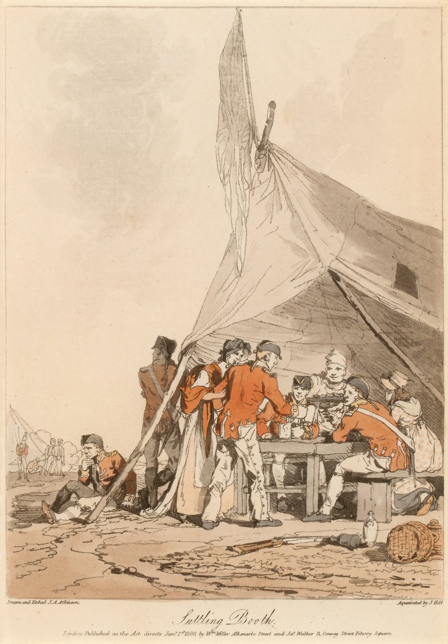 Suttling Booth, circa 1808 od John Augustus Atkinson