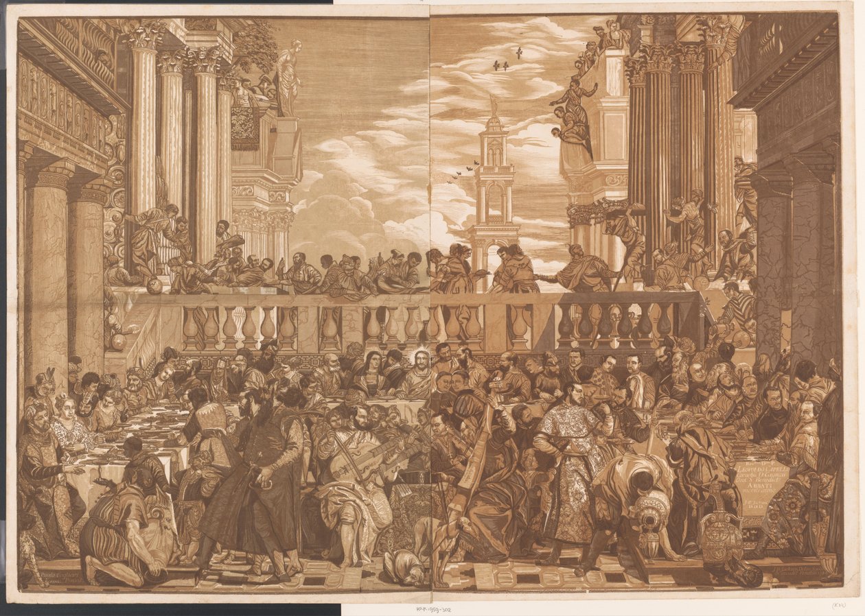 Svatba v Káně Umělecká díla benátských mistrů (název série) Opera selectiora (název série) od John Baptist Jackson