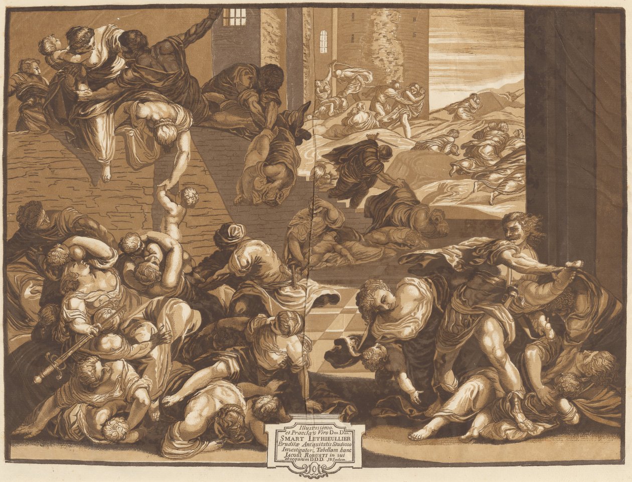 Masakr neviňátek od John Baptist Jackson, after Jacopo Tintoretto