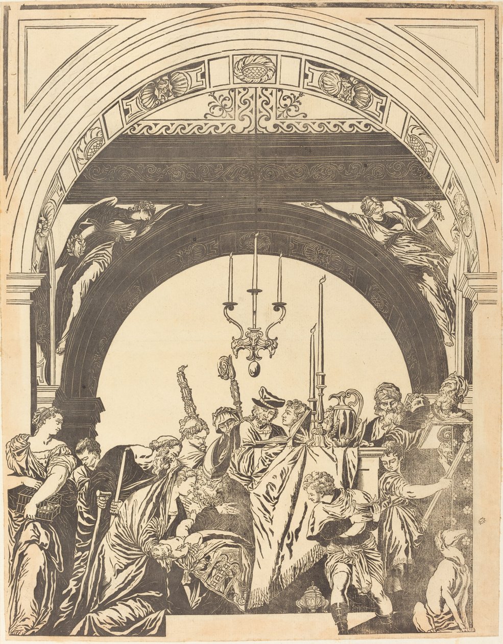 Prezentace v chrámu (obřízka) od John Baptist Jackson after Veronese