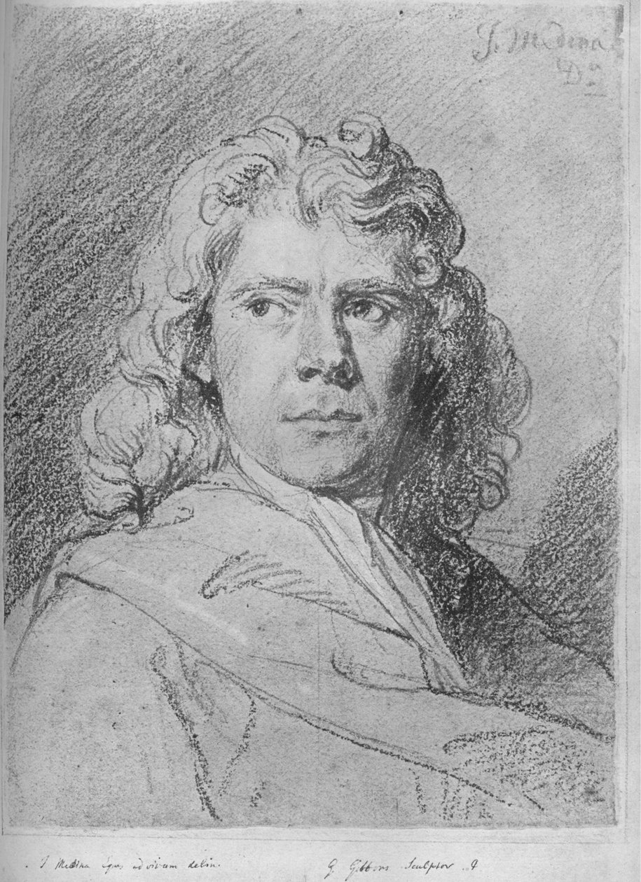 Grinling Gibbons, konec 17. století, 1930. od John Baptist de Medina