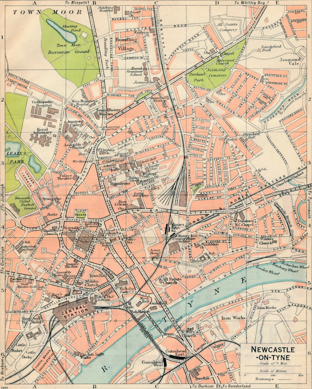 Newcastle-on-Tyne, 20. století od John Bartholomew