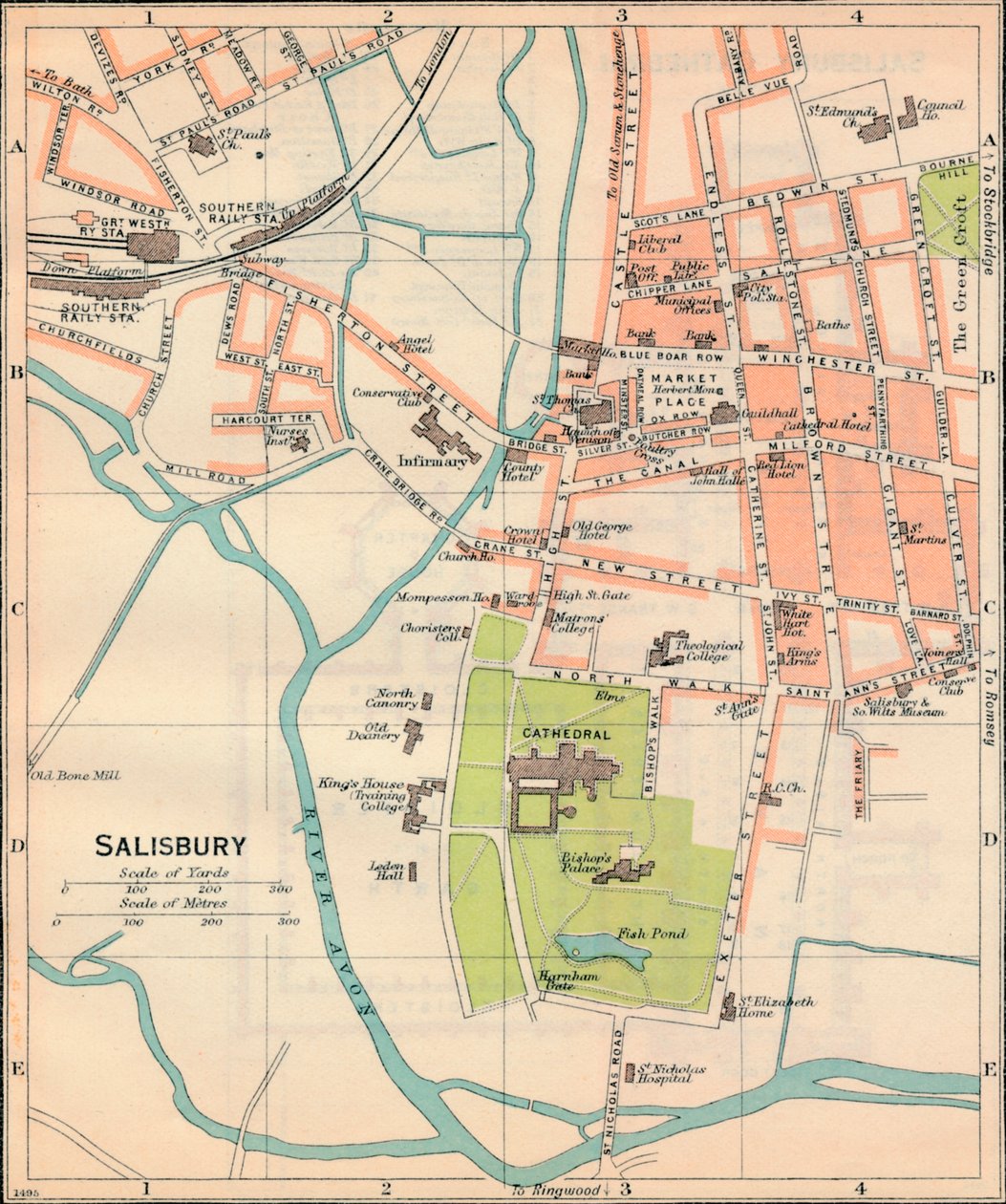Salisbury, 20. století od John Bartholomew