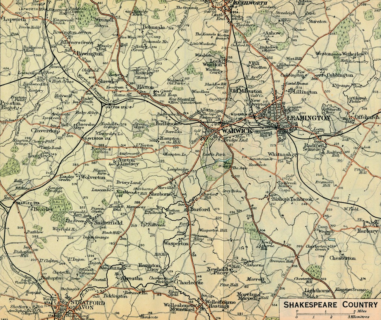 Shakespeare Country, 20. století od John Bartholomew