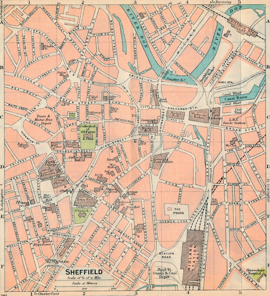 Sheffield, 20. století od John Bartholomew