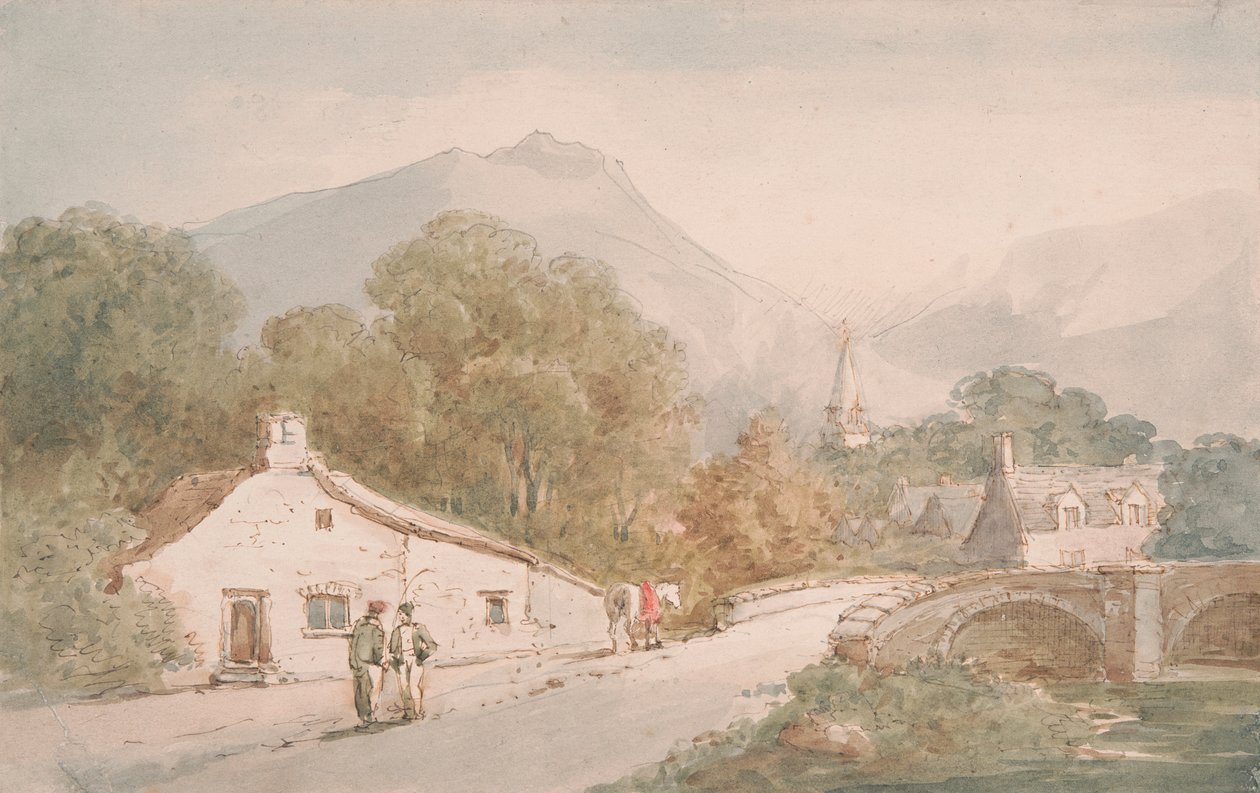 Tyn Dhu Mill, Severní Wales od John Baverstock Knight