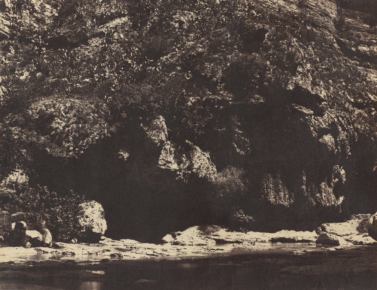 Bank of the Rhumel, poblíž Constantine, Alžírsko, ca. 1855-56. od John Beasley Greene