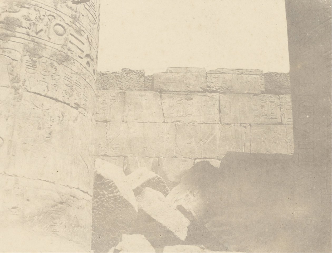 Karnac, Hypostyle Hall, North Wall (Inside Face) od John Beasly Greene