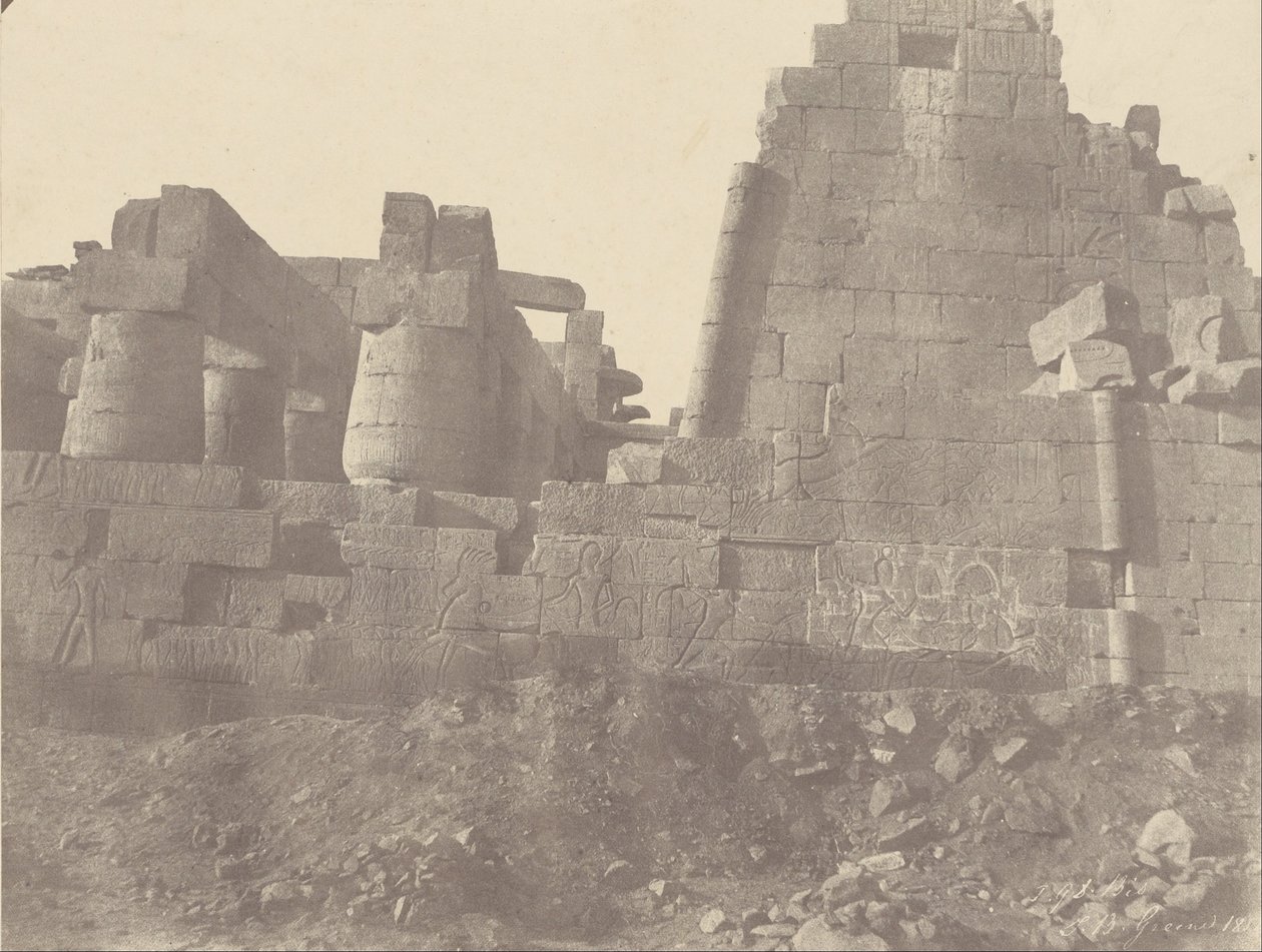 Karnac, Hypostyle Hall, North Wall, Exterior Face, N ° 1 bis od John Beasly Greene