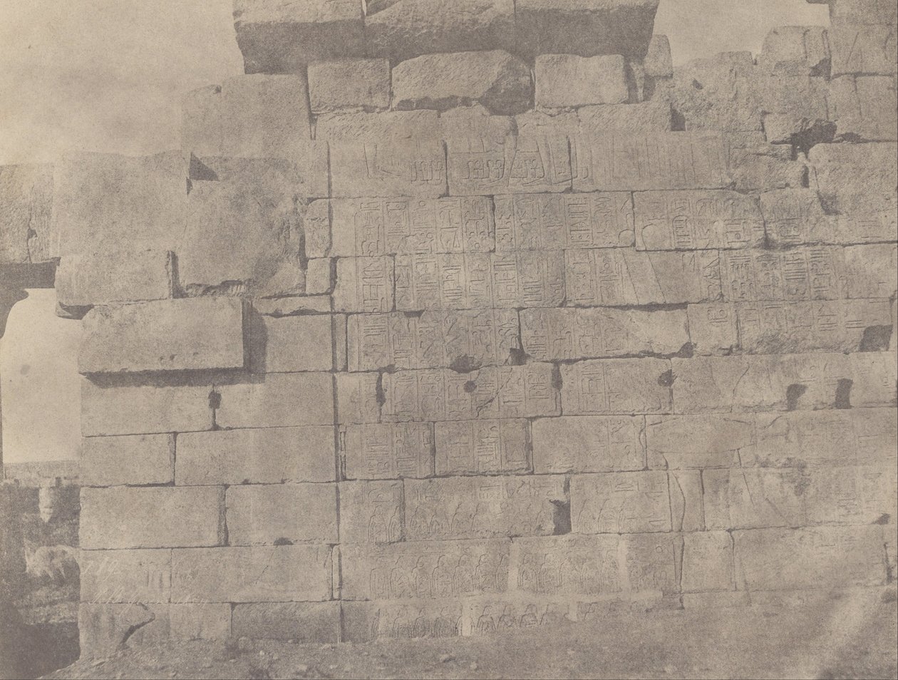 Karnac, Hypostyle Hall, South Wall (Exteriér) od John Beasly Greene