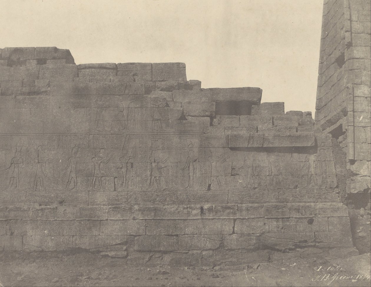 Karnak, Temple South of the Hypostyle Hall, South Wall (Exterior Face) od John Beasly Greene