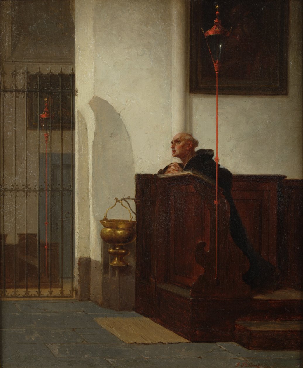 Starý kostel, Düsseldorf, 1873 od John Beaufain Irving