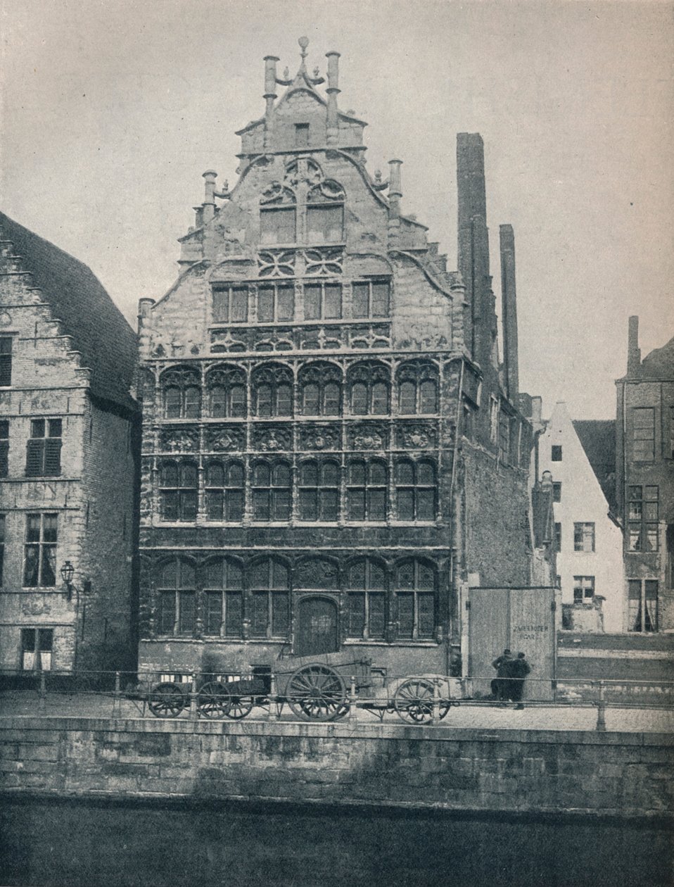 Hall of the Watermen`s Guild, Gent, Belgie, c1900 1914-1915. od John Benjamin Stone