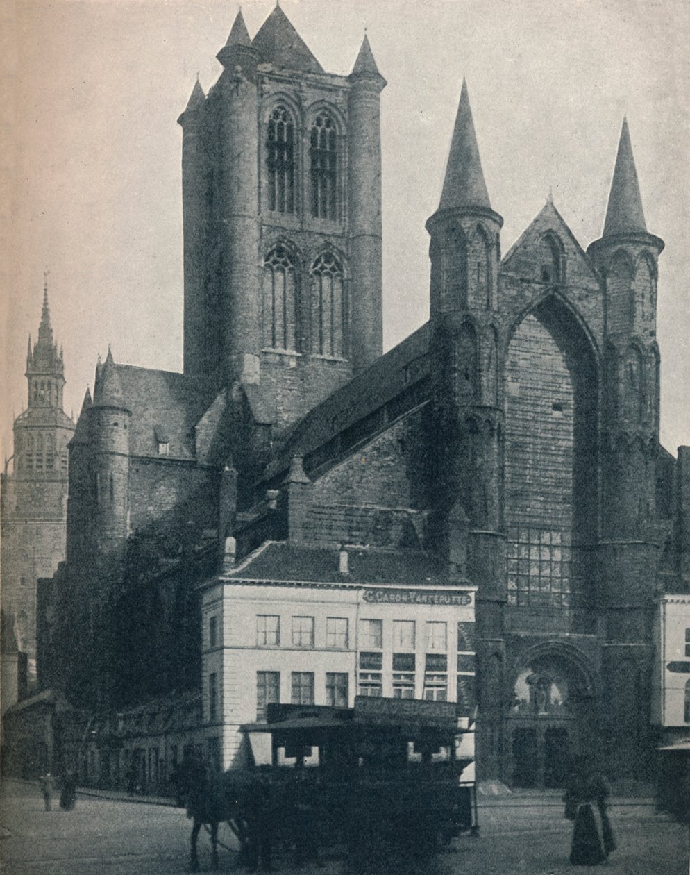 Katedrála sv Bavo, Gent, Belgie, c1900 1914-1915 od John Benjamin Stone