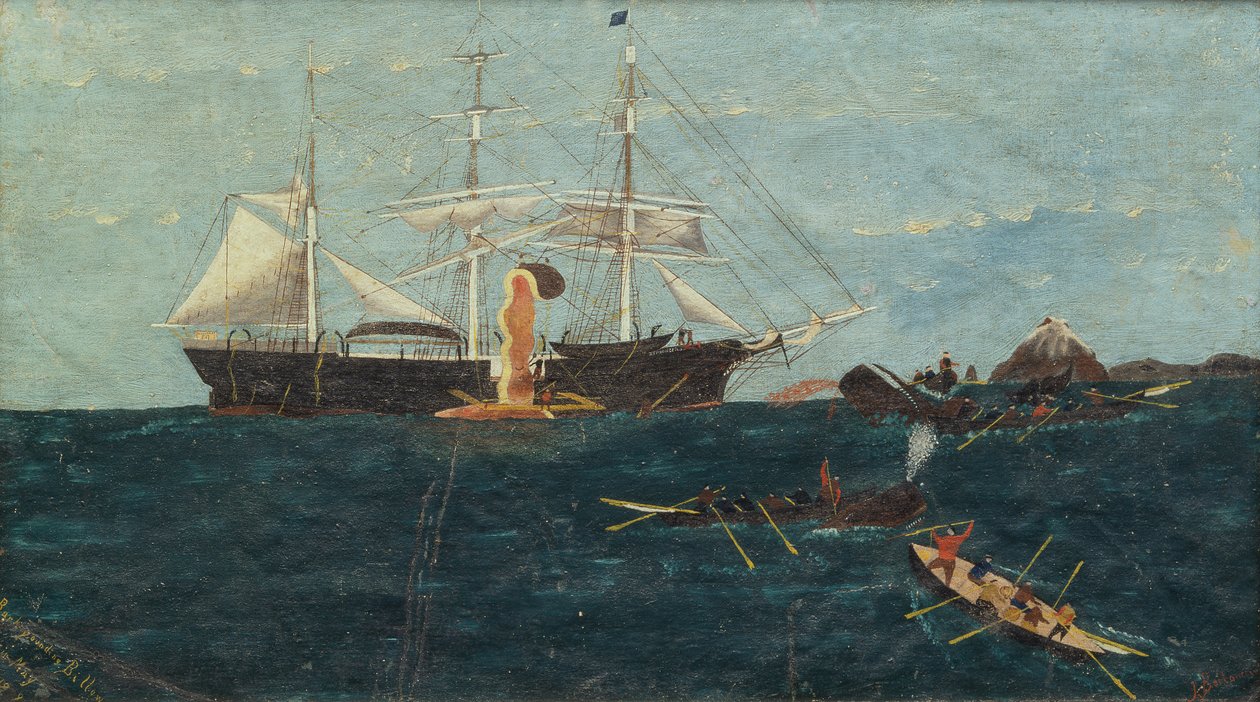 Kůra se vznáší nad billow, asi 1892 (olej na plátně) od John Bertoncini