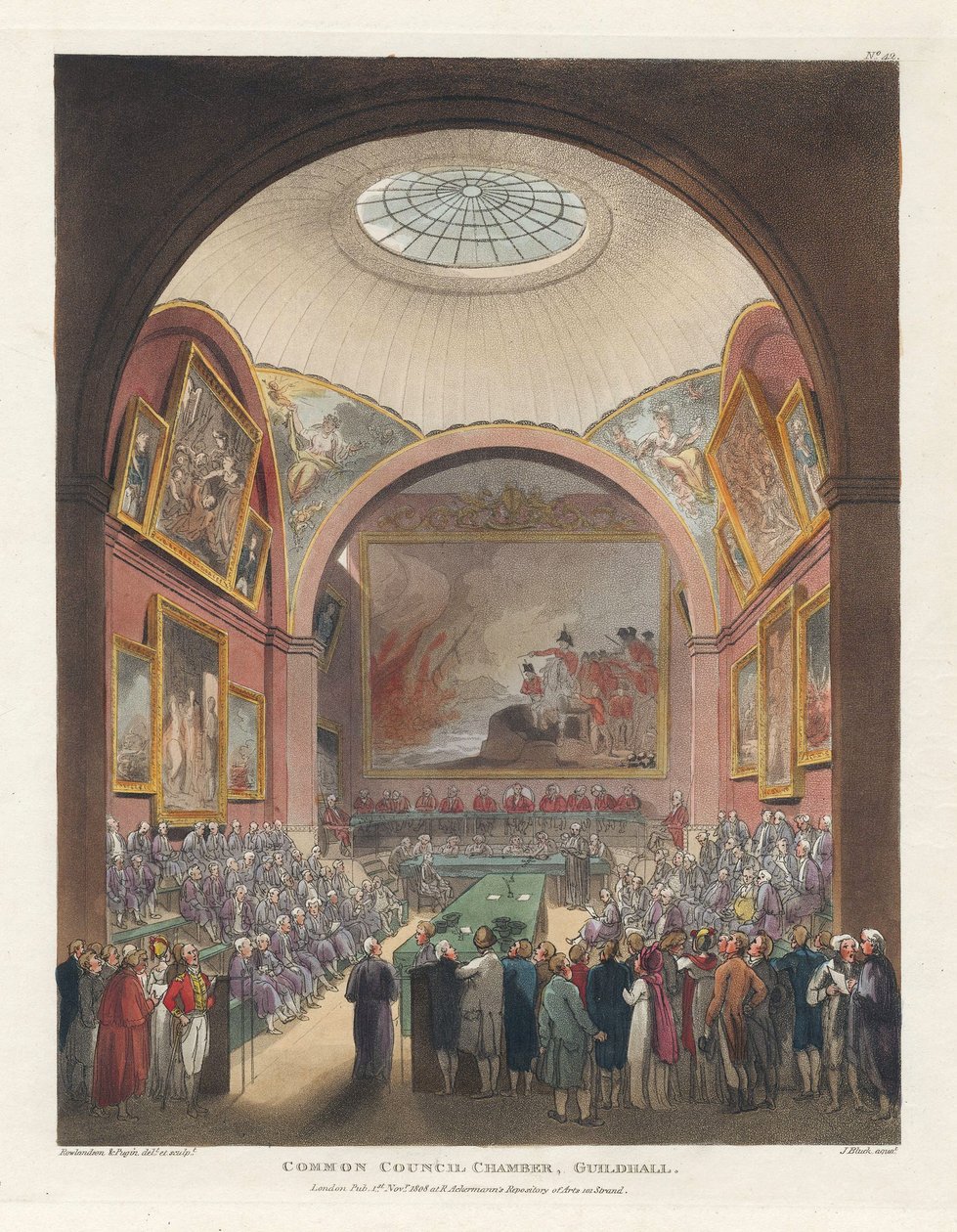 Společná síň rady, Guildhall, 1. listopadu od John Bluck