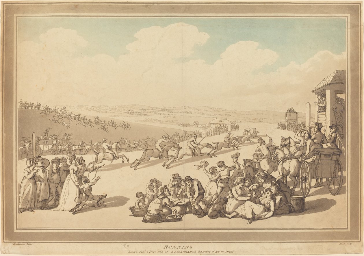 Běh od John Bluck after Thomas Rowlandson