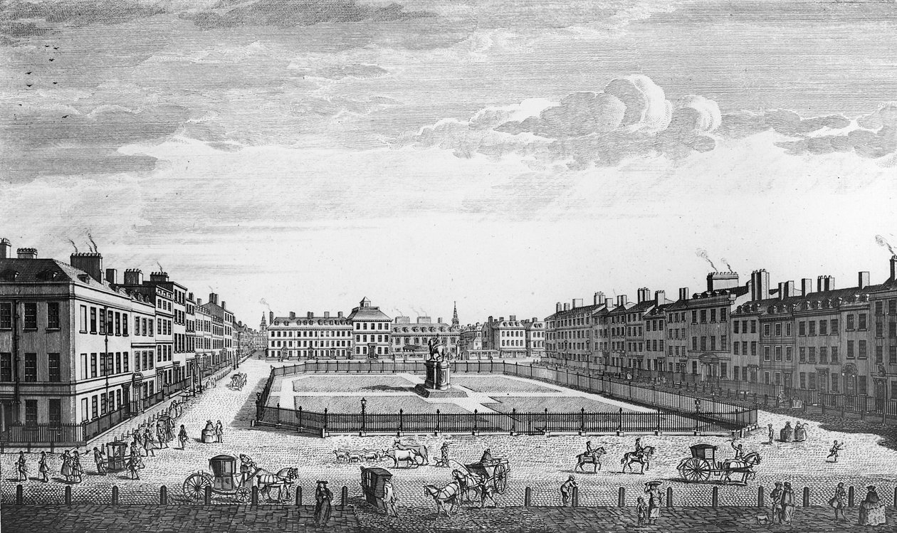 Pohled na Leicester Square v Londýně, 1753 od John Bowles