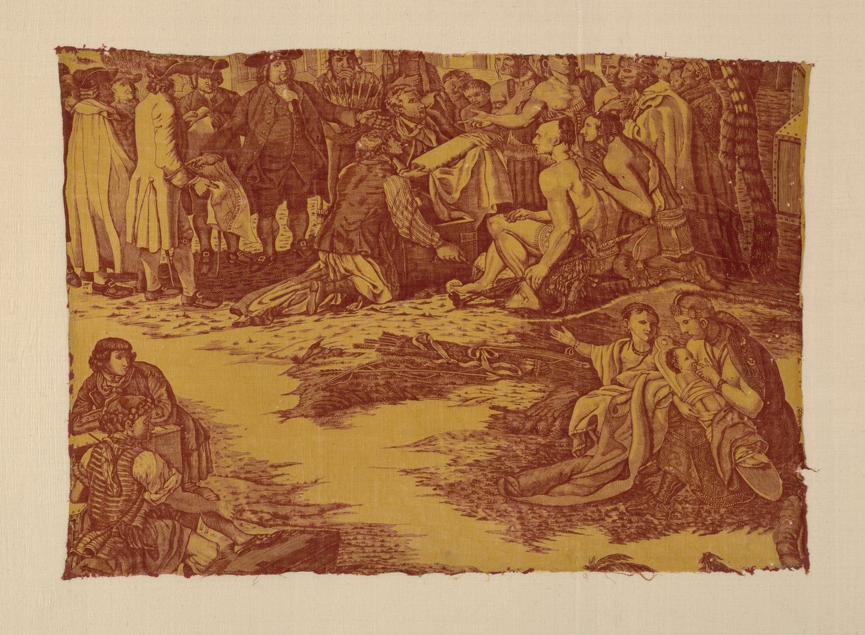 Fragment s názvem "Smlouva Williama Penna s indiány" od John Boydell