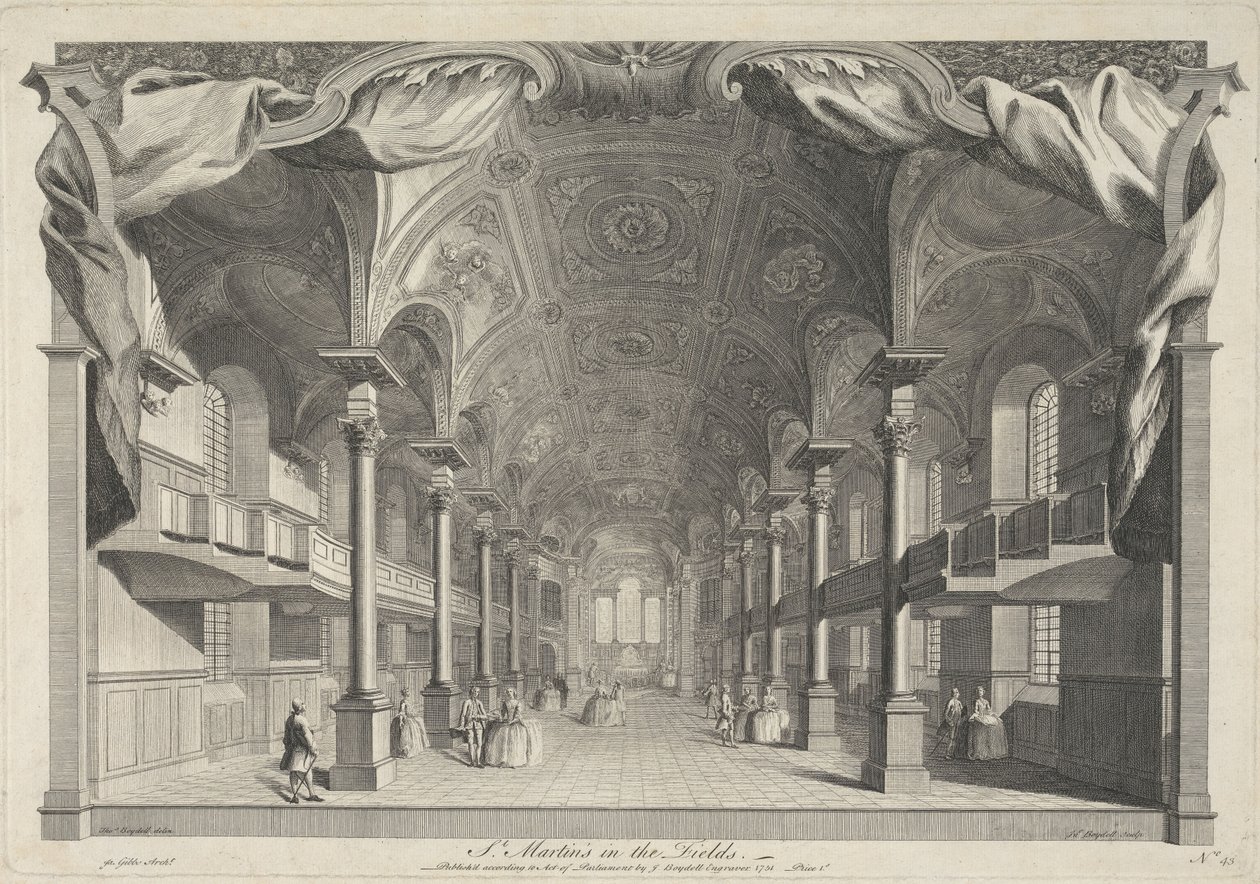 St. Martin-in-the-Fields od John Boydell