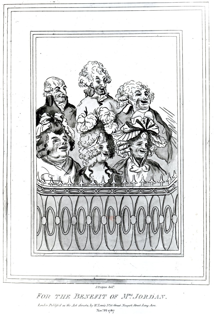 Ve prospěch paní Jordan, 1787 (rytina) od John Boyne