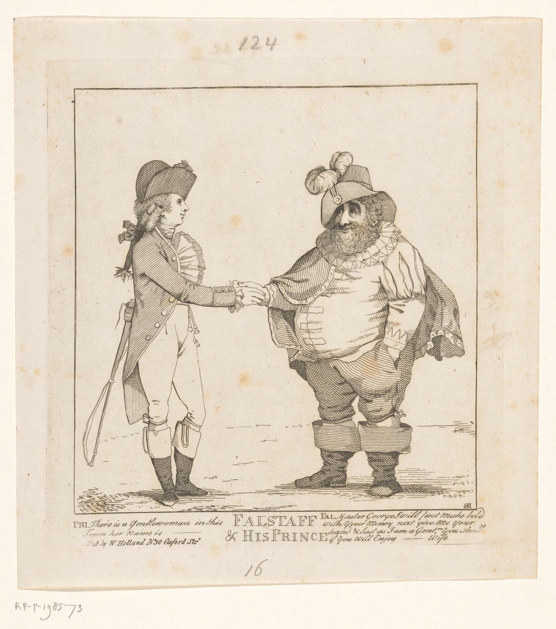Fox a princ z Walesu, 1783 Falstaff a jeho princ (titul na předmětu) od John Boyne