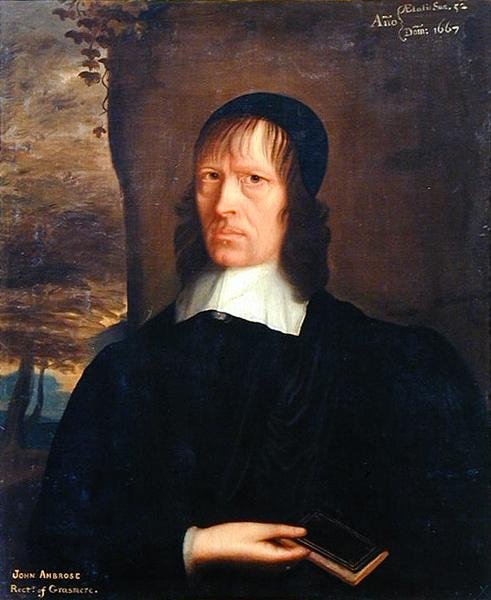 Portrét Johna Ambrose z Lowicku, rektora z Grasmere od John Bracken