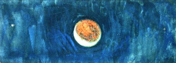 Astronomická studie (akvarel na papíře) od John Brett