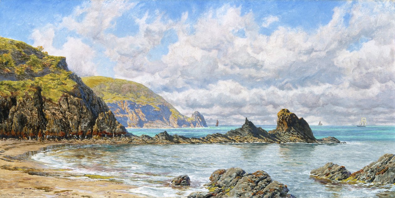 „Forest Cove, Cardigan Bay“, 1883 od John Brett