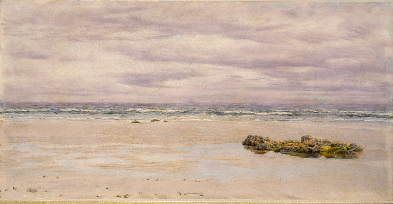 Kennack Sands, Cornwall, při odlivu, 1877 od John Brett