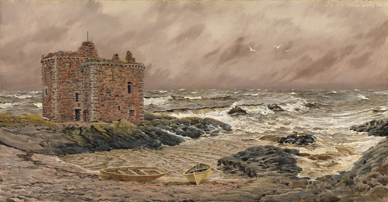 South-East Gale na hradě Portencross, 1886 od John Brett