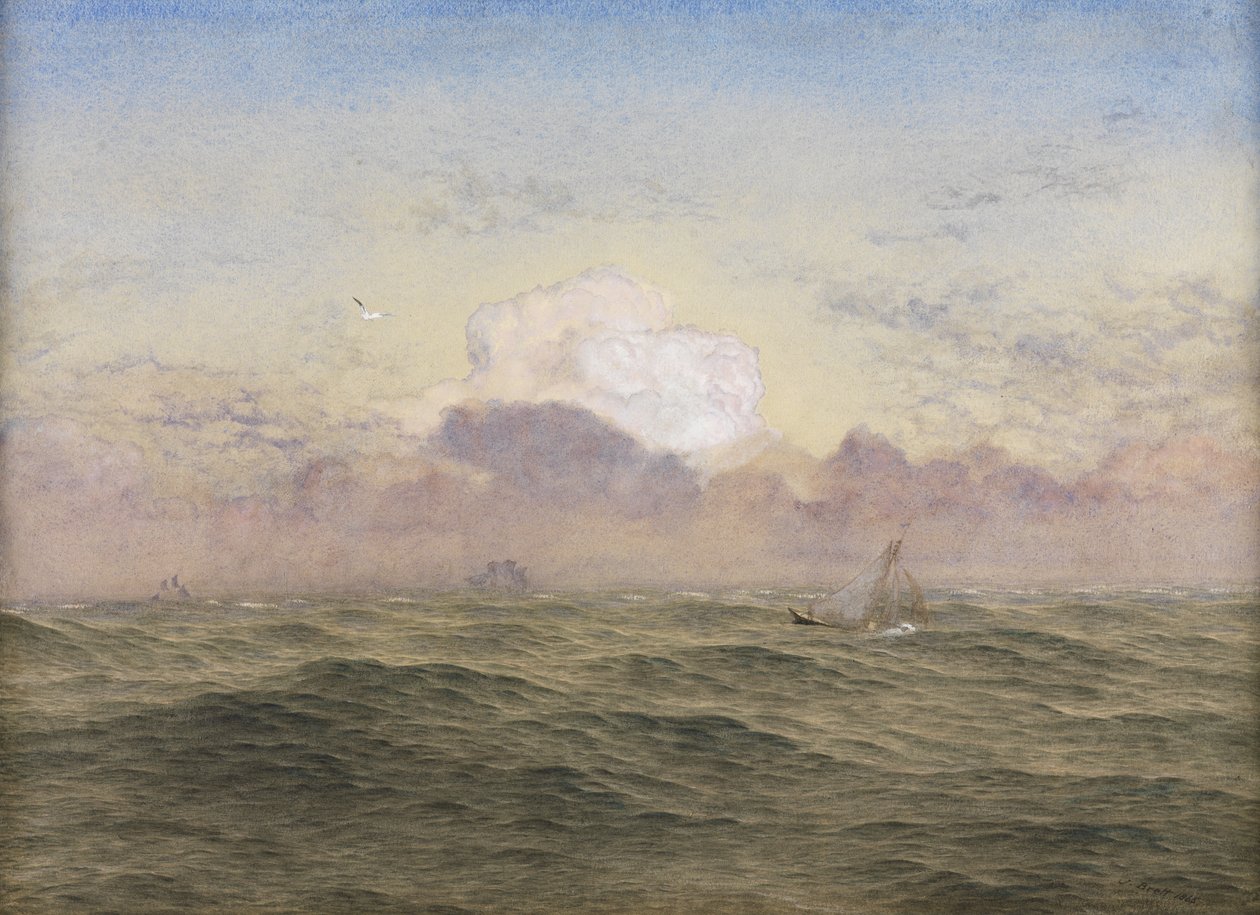 Otevřené moře, 1865 od John Brett