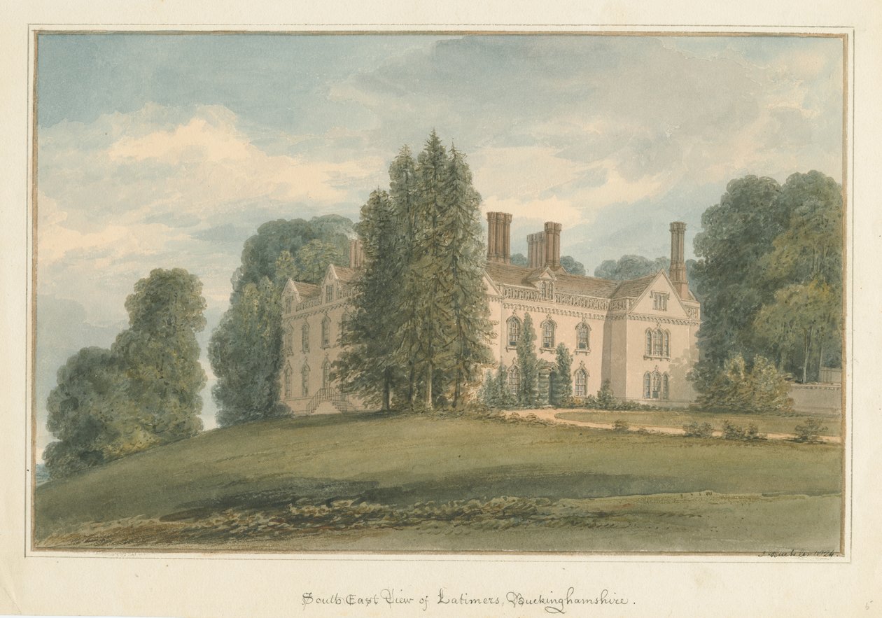 Buckinghamshire - Latimers Hall od John Buckler