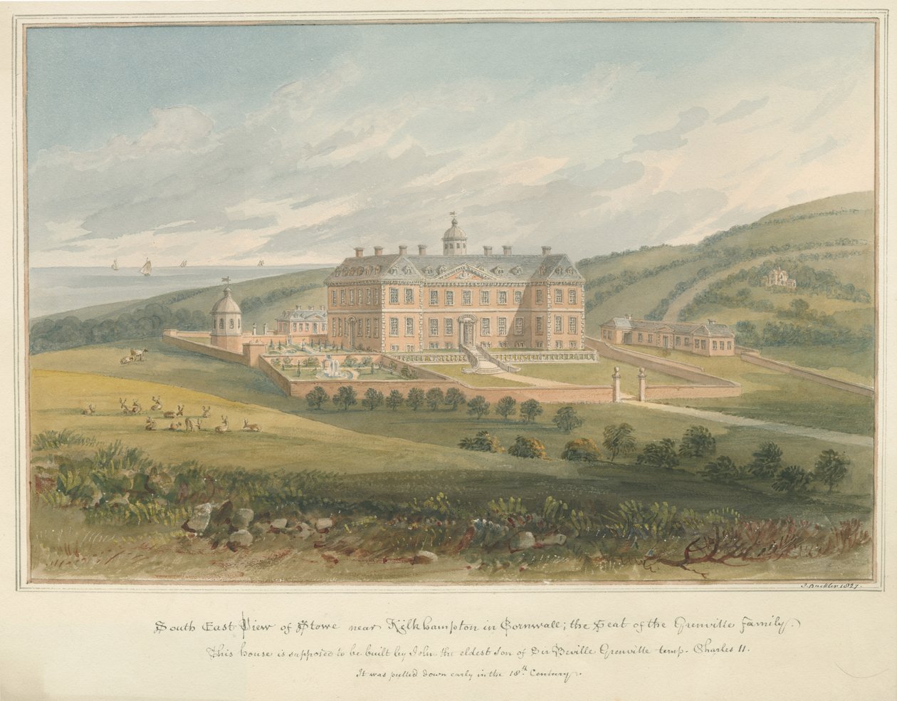 Cornwall – Kilkhampton – Stowe od John Buckler