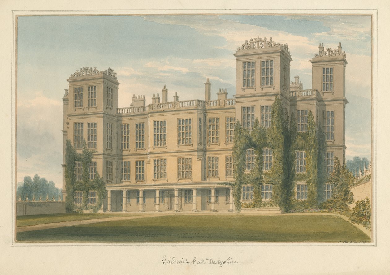 Derbyshire – Hardwick Hall [nové] od John Buckler