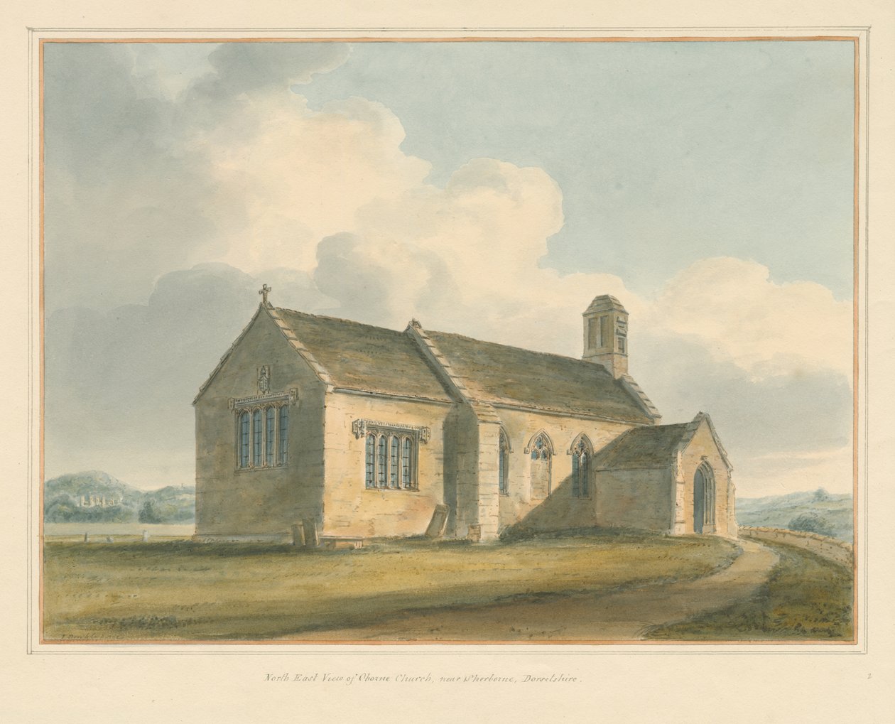 Dorset – kostel Chorne, 1802 od John Buckler