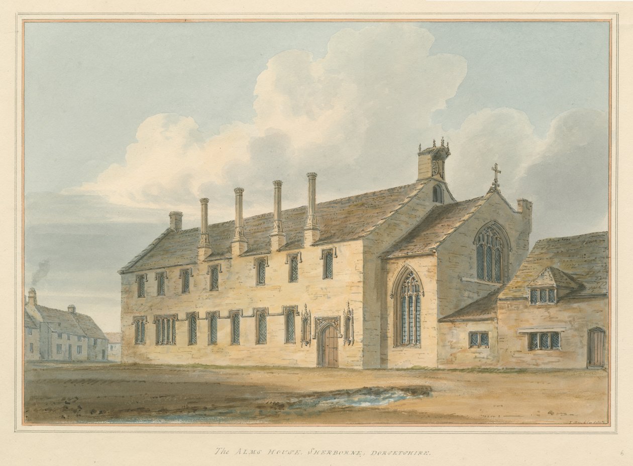 Dorset - Sherborne - The Alms House, 1802 od John Buckler