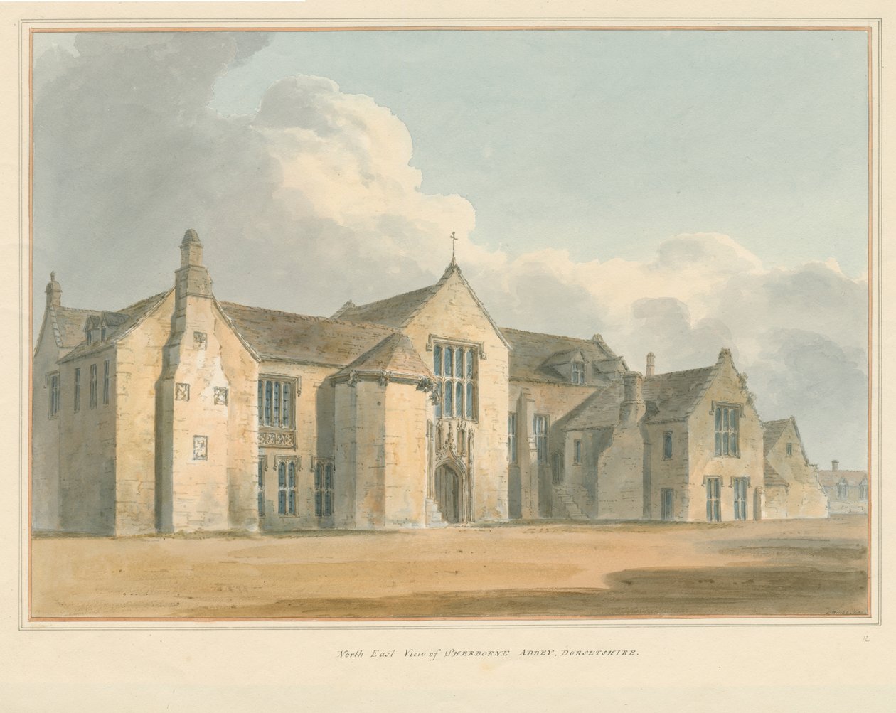 Dorset - Sherborne Abbey, 1802 od John Buckler