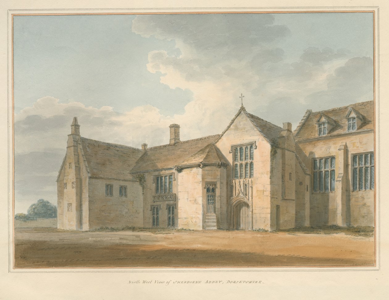 Dorset - Sherborne Abbey, 1802 od John Buckler